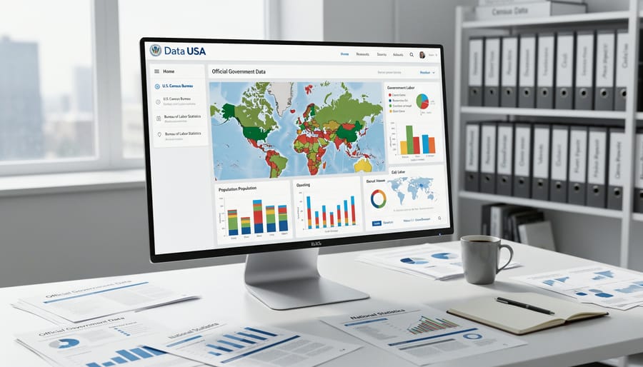 Official government documents and digital data representing credible data sources
